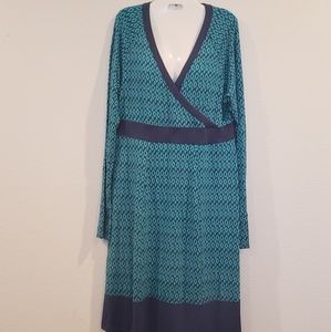 Athleta Faux Wrap Modal Dress Large